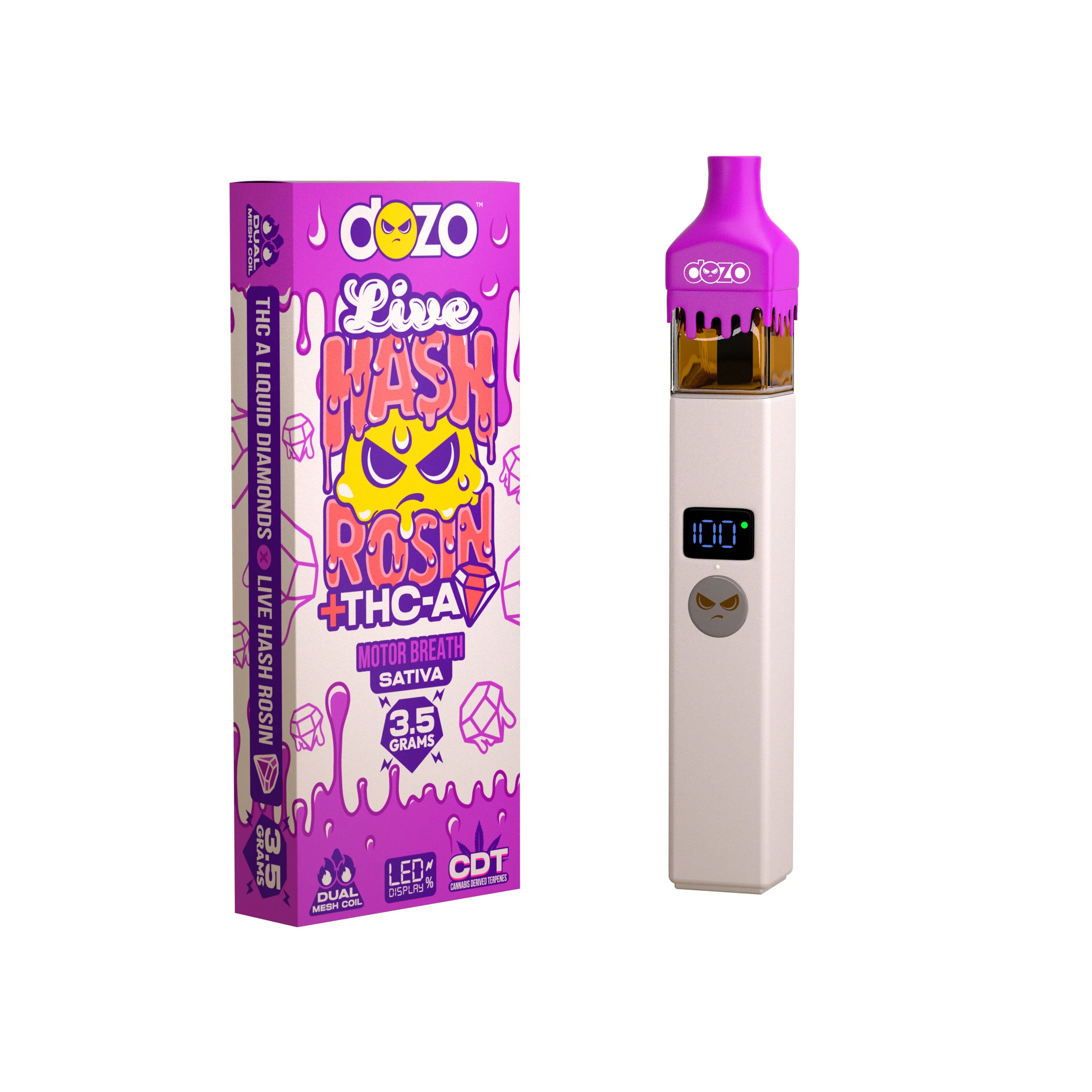 3.5g Dozo Live Hash Rosin THC-A Vape - Image 10