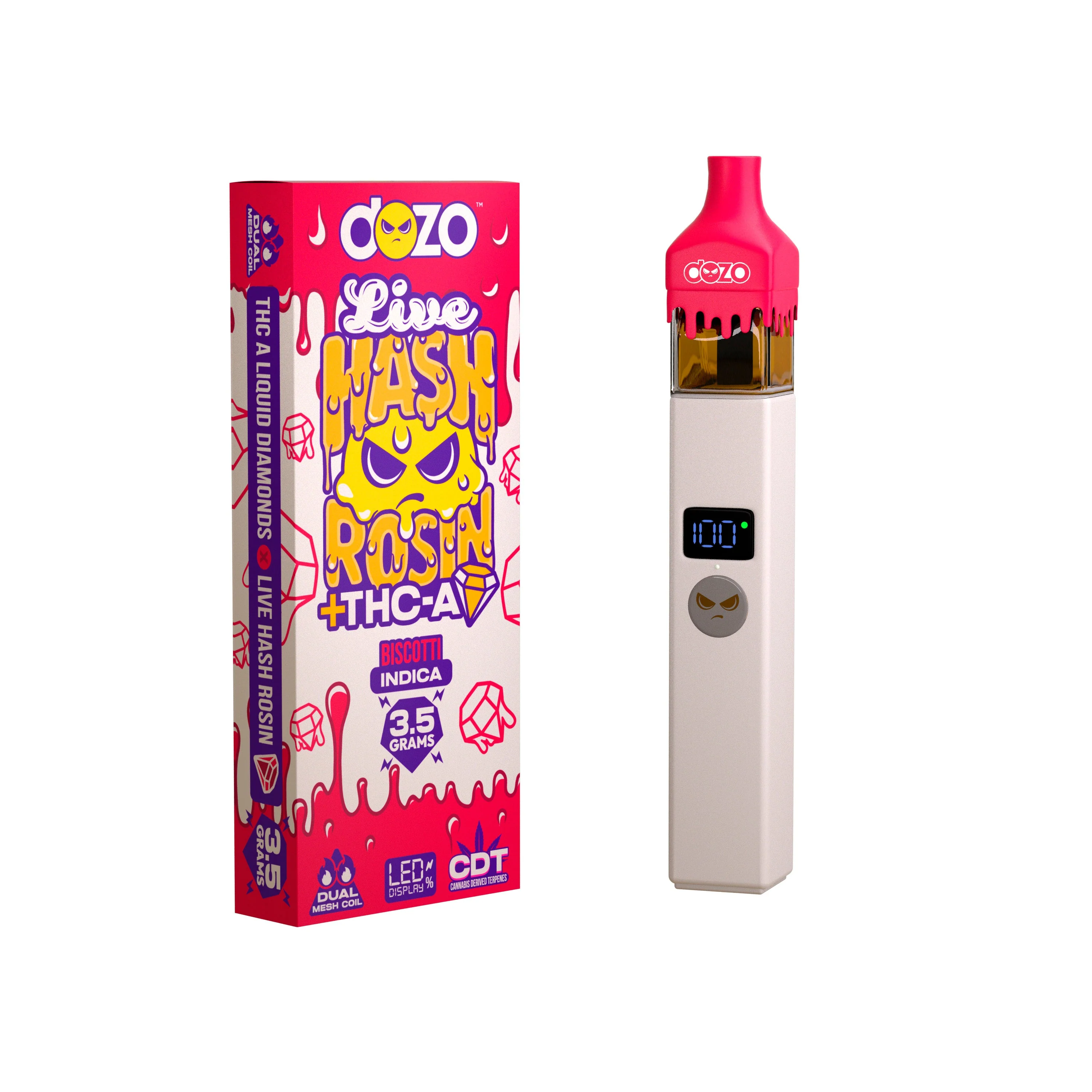 3.5g Dozo Live Hash Rosin THC-A Vape - Image 11