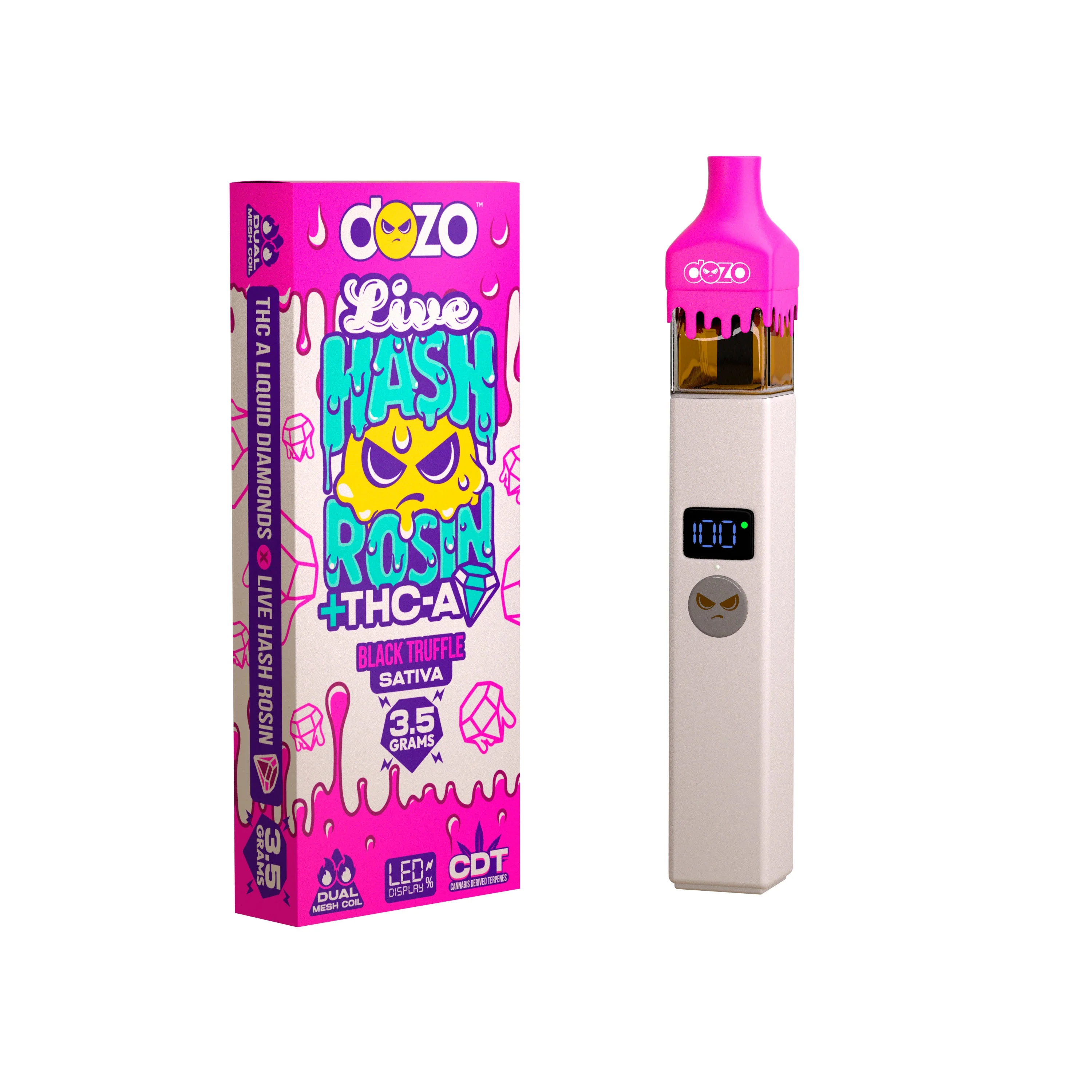 3.5g Dozo Live Hash Rosin THC-A Vape - Image 7