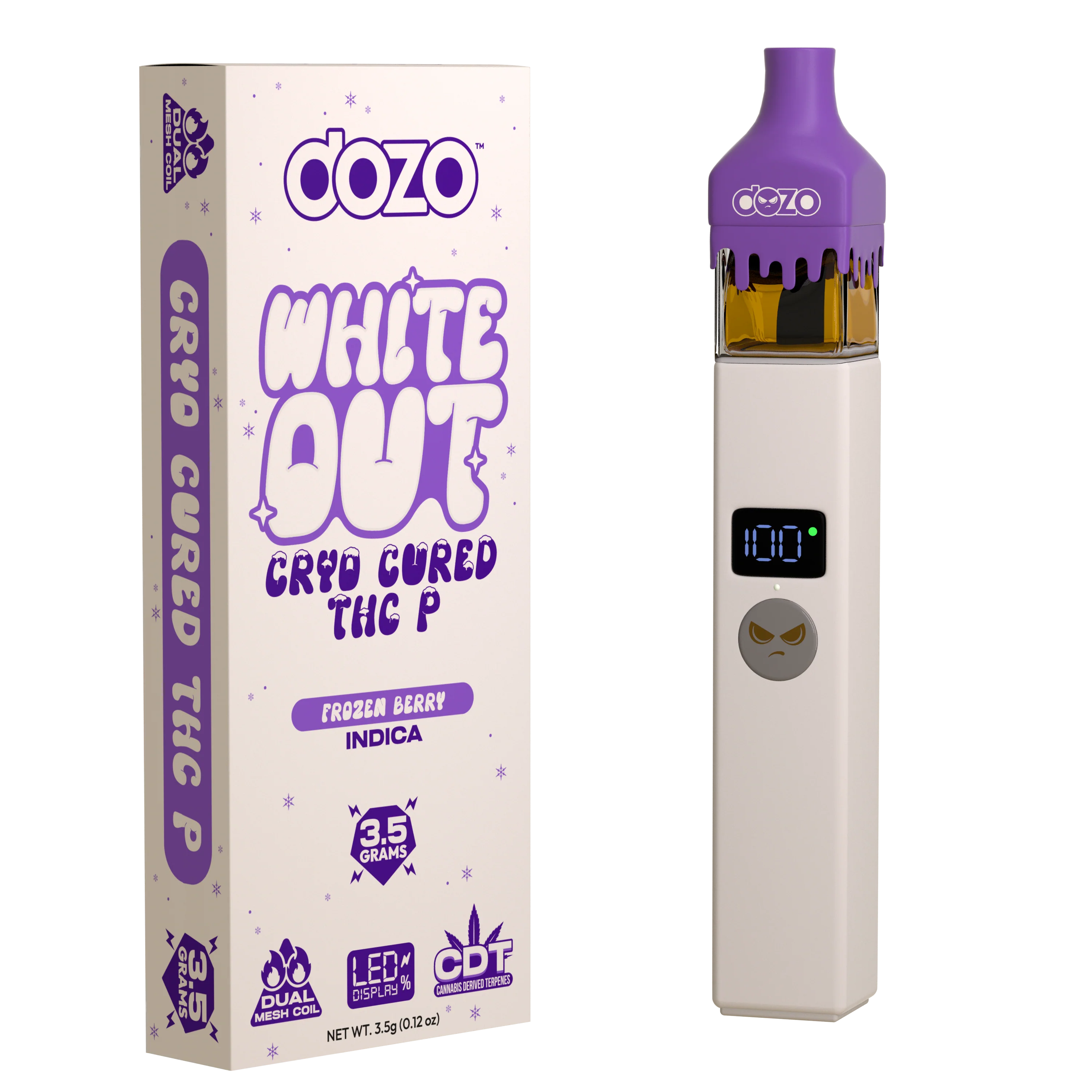 3.5g Dozo White-Out Disposable: Blizzart Blast (Sativa) - Image 5