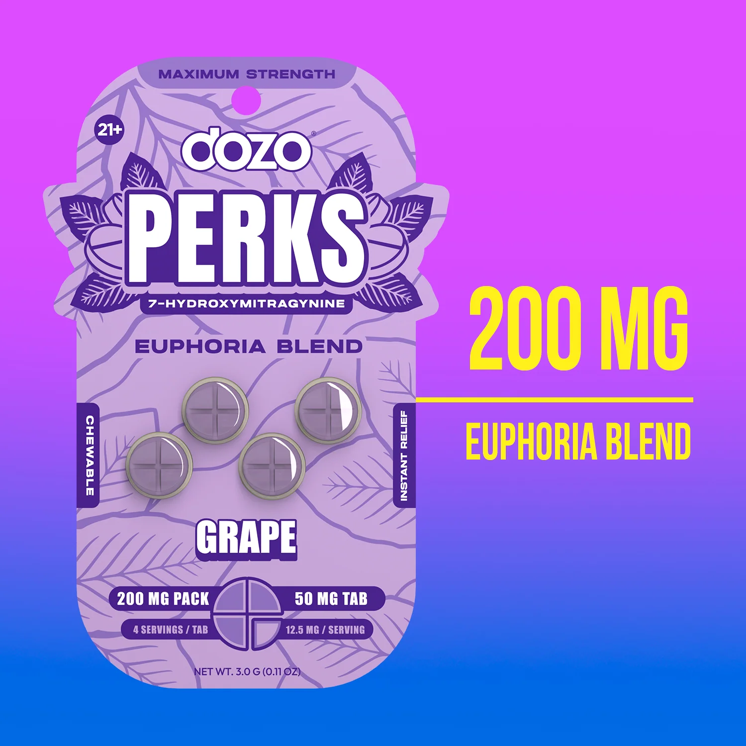 4ct 50mg Dozo PERKS 7-HYDROXYMITRAGYNINE | WILD MANGO (PARTY BLEND) - Image 6
