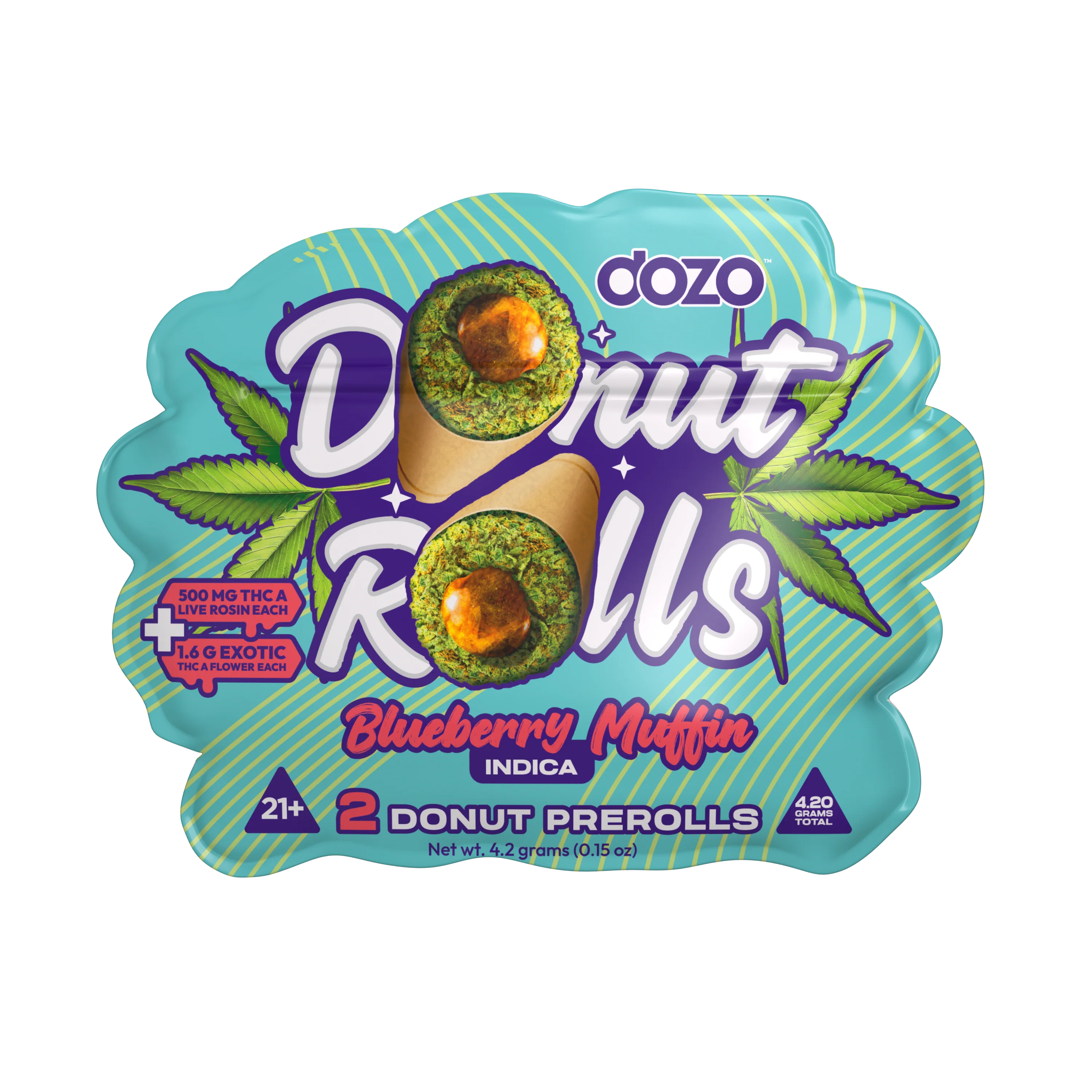 Dozo Donut Prerolls 4.20 g | Lemon Cherry Gelatto (Hybrid) - Image 3