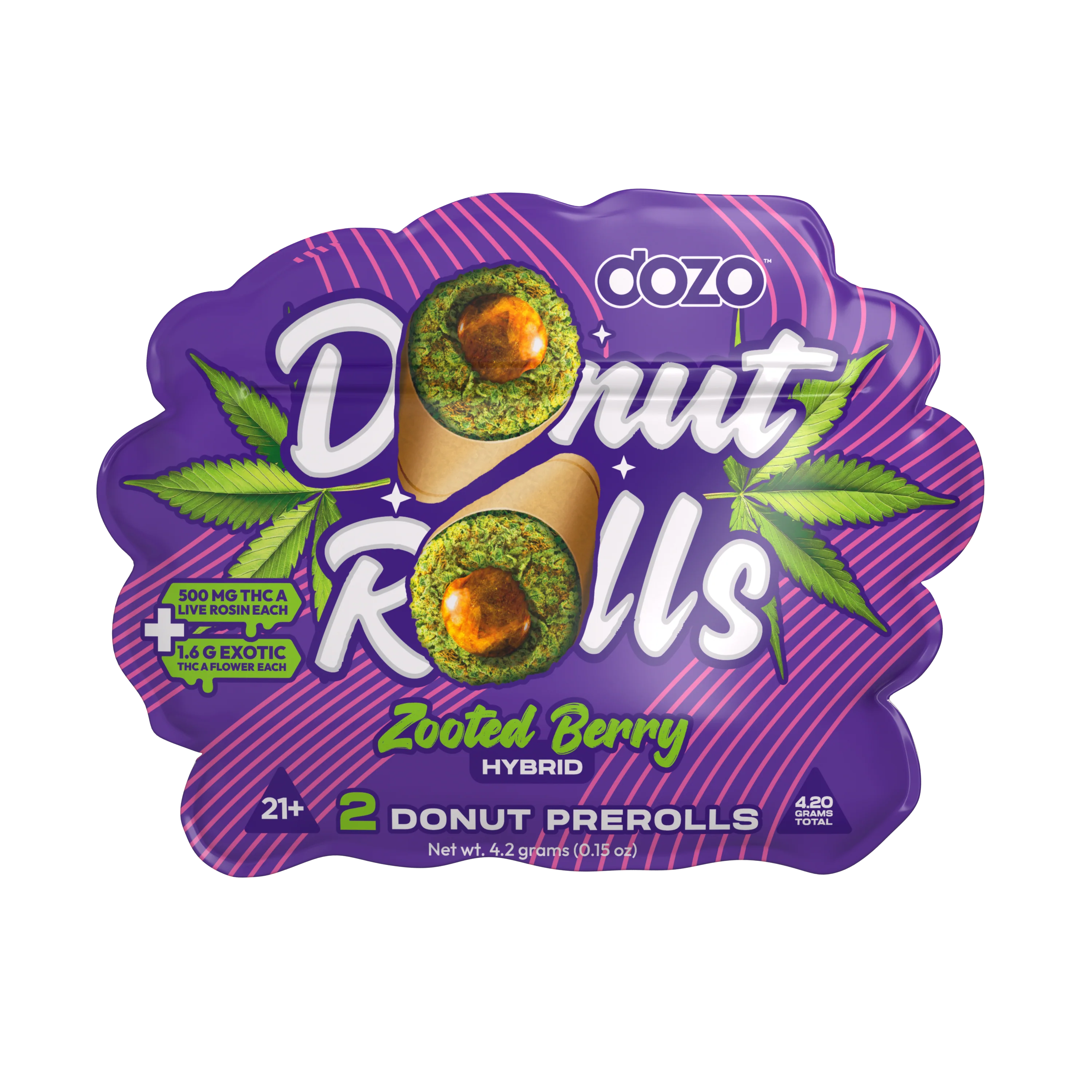 Dozo Donut Prerolls 4.20 g | Lemon Cherry Gelatto (Hybrid) - Image 6