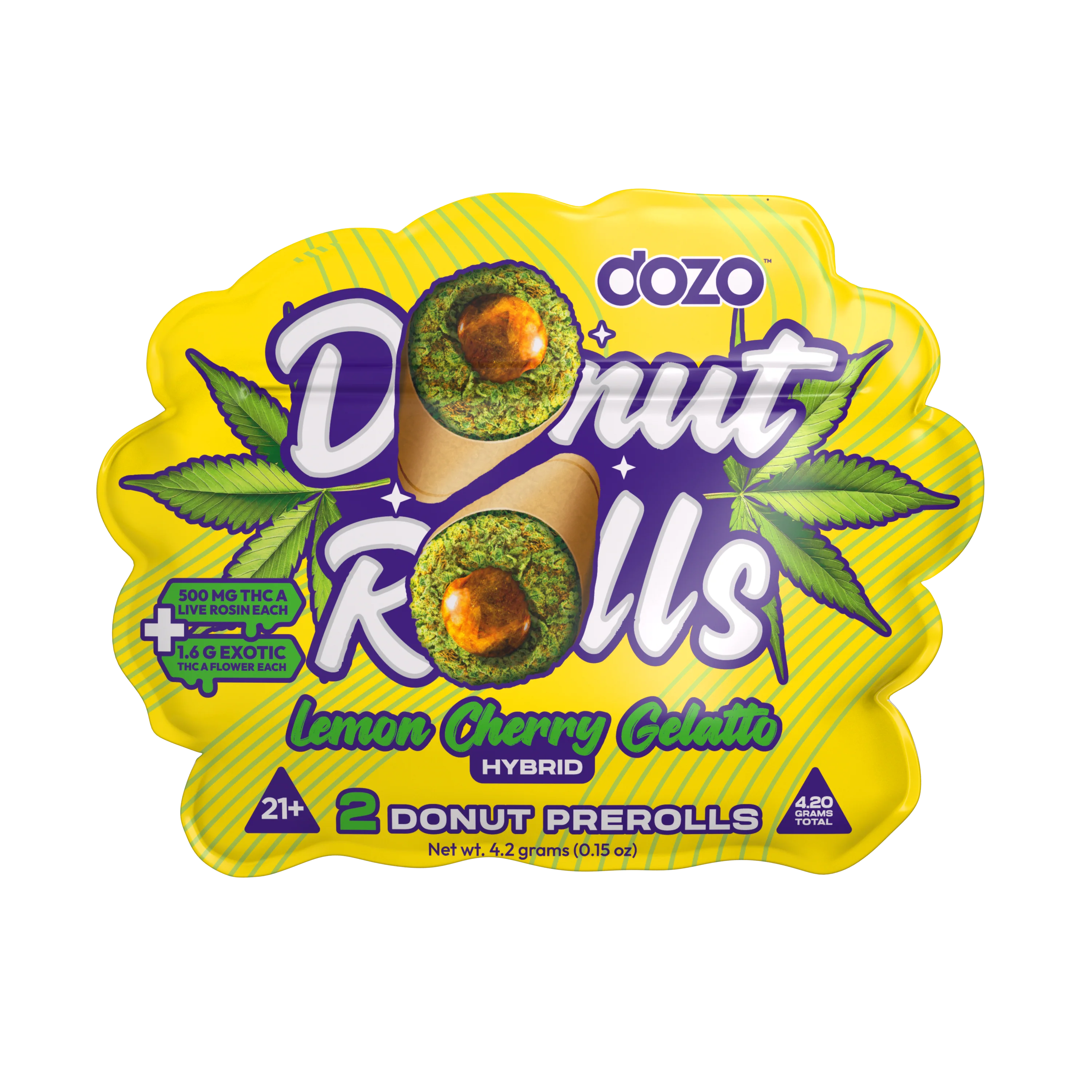 Dozo Donut Prerolls 4.20 g | Strawberry Lemonade (Sativa) - Image 5