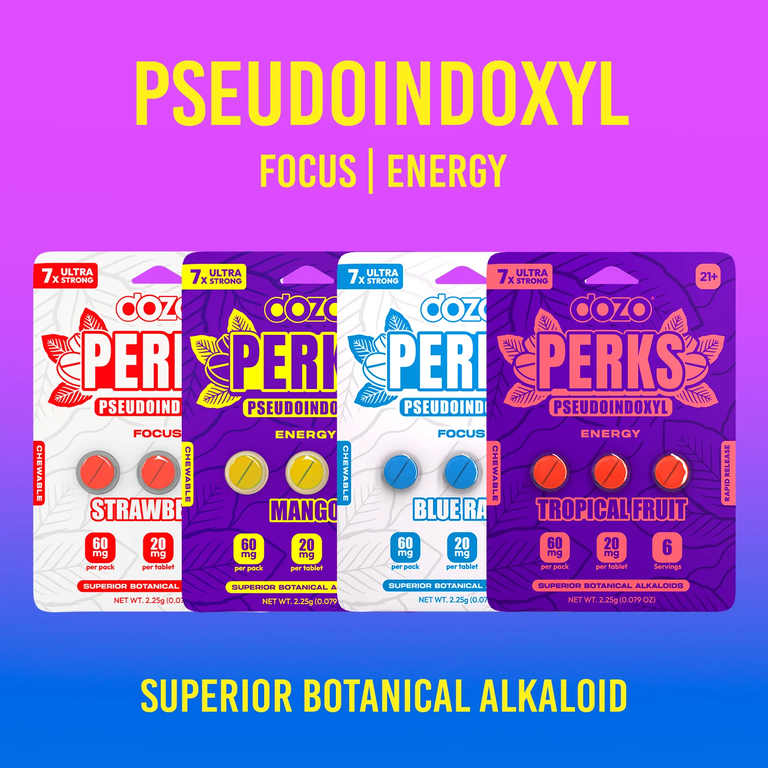 Dozo PERKS PSEUDOINDOXYL | 3ct (60 mg Per Pack) - Image 3