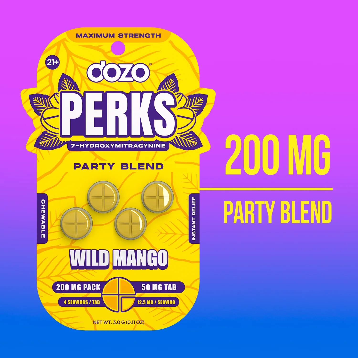 4ct 50mg Dozo PERKS 7-HYDROXYMITRAGYNINE | GRAPE (EUPHORIA BLEND) - Image 7